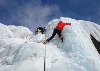 Corso di arrampicata sul ghiaccio